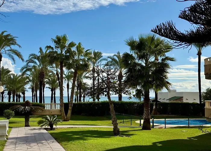 Apartamento Primera Linea De Playa Con Vistas Al Mar Con Garaje B